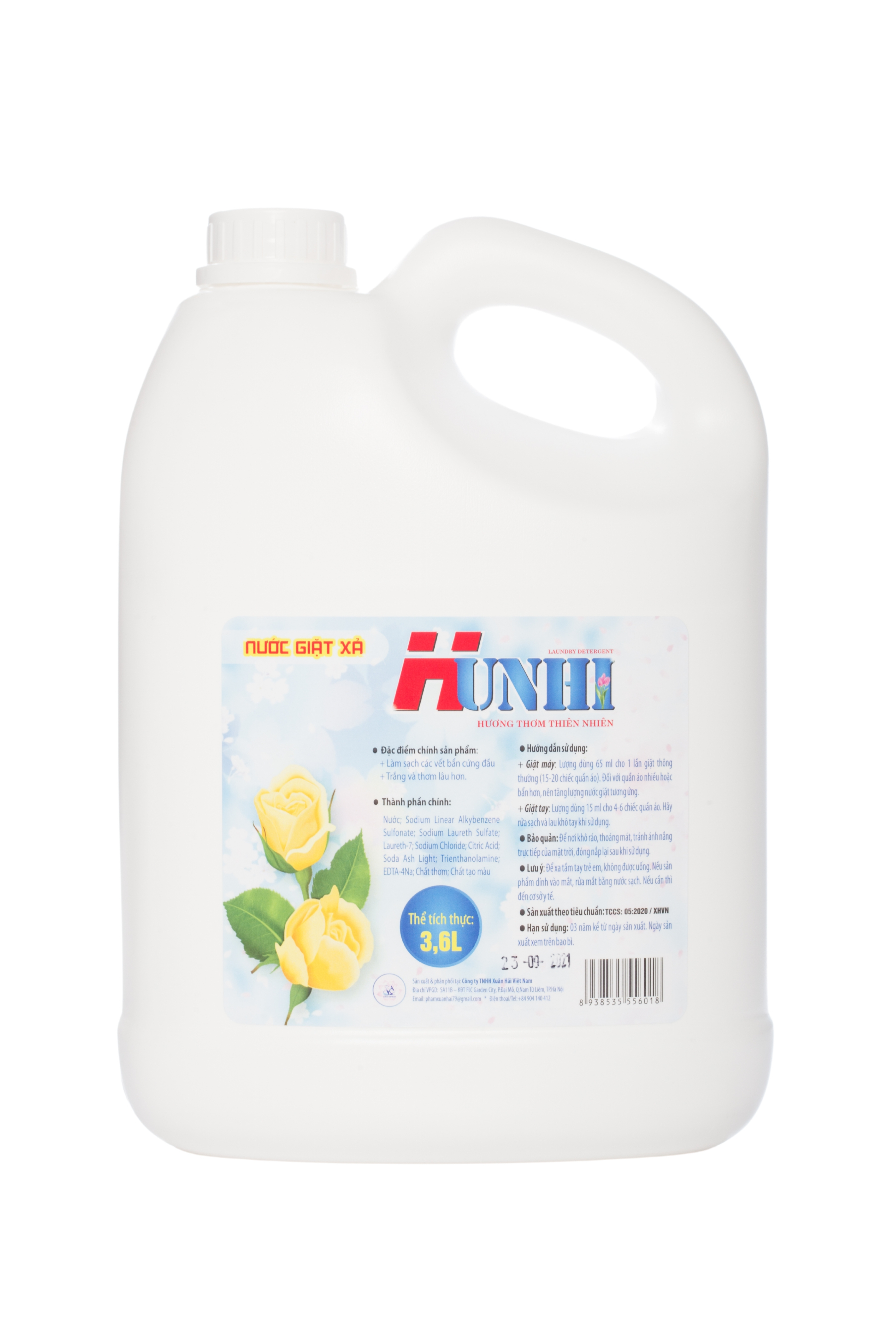 Nước giặt xả mặt sau